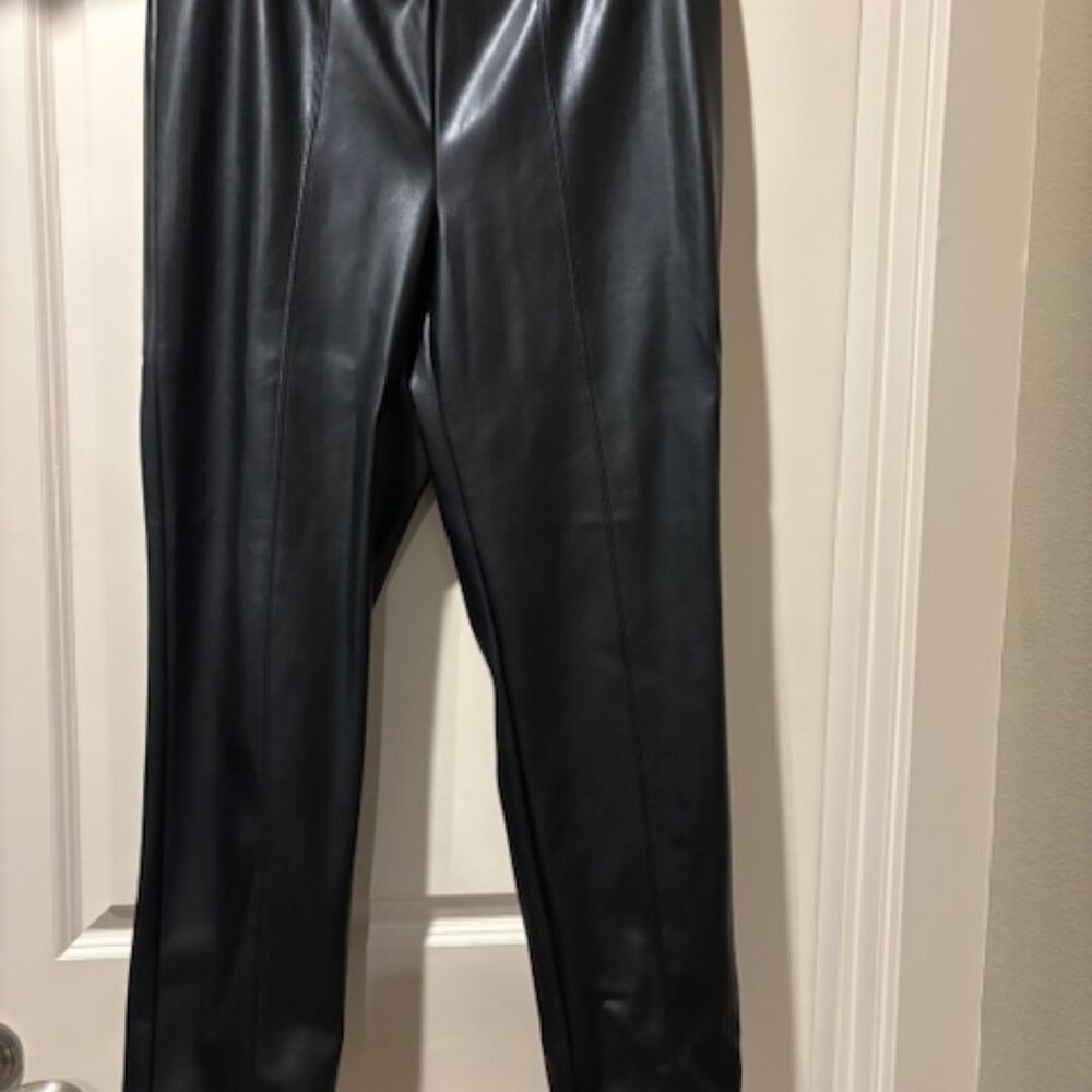 J. Jill Black Faux Leather Pants